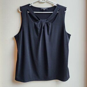 Nine West Black Sleeveless Blouse Size XL